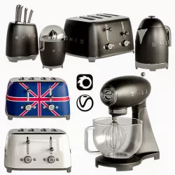 Set Cook SMEG 3D model