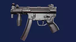 shot automatic machine gun game ready Low-poly 3D model
