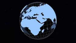 Simple schematic globe - two versions Low-poly 3D model