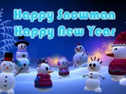Snowman Merry Christmas Low-poly 3D model