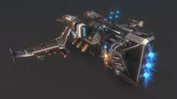 Spacecraft 01 Modular Pack Low-poly 3D model