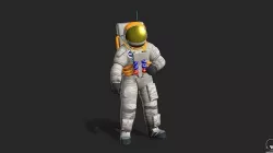Spaceman Low-poly 3D model