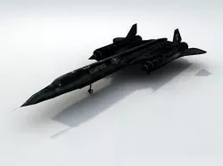SR71 Blackbird Recon Low-poly 3D model