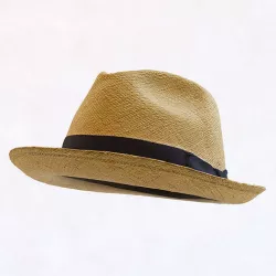 Straw Fedora Hat Low-poly 3D model