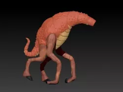 Stylized Worm 3D model