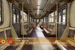 Subway Car Interior 3D model