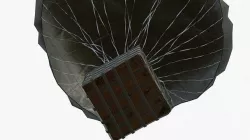Supply drop Low-poly 3D model