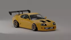 Supra Mk4 wide body JDM 3D model