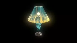 Table Lamp Low-poly 3D model
