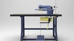 Tailors Industrial Blind Stitch Sewing Machine Low-poly 3D model