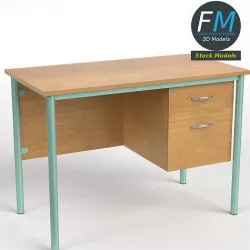 Teacher desk 1 3D model