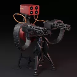 TF2 Sentry Gun 3D model