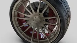 tire und rims concept tuning auto 3D model
