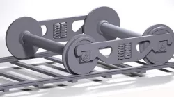 train wheels  Low-poly 3D model