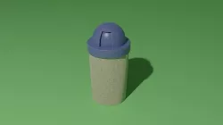 Trash bin 3D model
