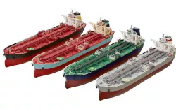 ULCC Oil Carrier Low-poly 3D model