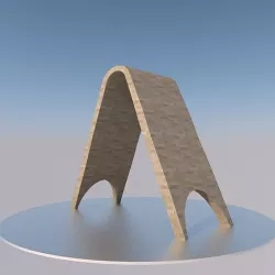 Unknown Soldier Monument in Baghdad Iraq Low-poly 3D model