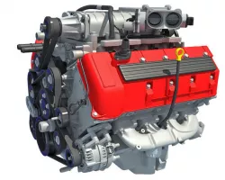 V8 Engine 3D model