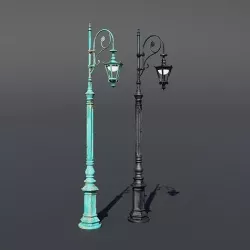 Victorian Lamp Post 3D model