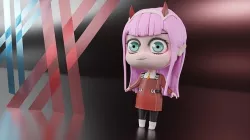 Zero Two Chibi  3D model