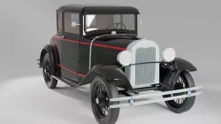 1930 Ford Model A Coupe 3D model