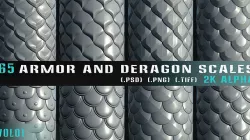 65 Armor and Dragon Scales Alpha - VOL 01 Texture