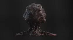 Alien biomass Low-poly 3D model
