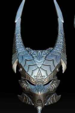 Anubis predator bio mask 3D model