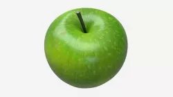 Apple single fruit green 3D model