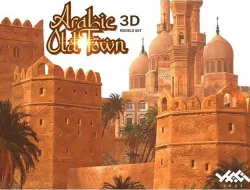Arabic Old Town Low-poly 3D model