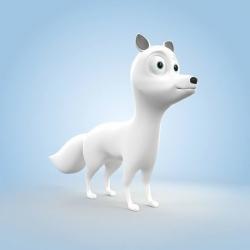 3d arctic fox 【 STLFinder