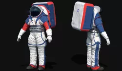 Astronaut Suit NASA Artemis Programme Low-poly 3D model