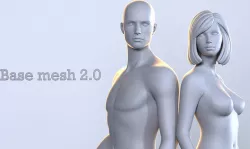 Base mesh 3D model