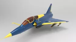 Blue Mirage 2000 Low-poly 3D model