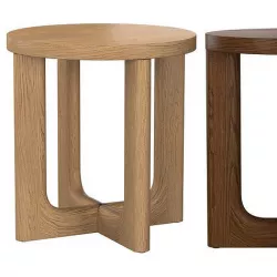 BRETON ROUND SIDE TABLE 3D model