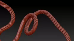 brush rope zbrush Low-poly 3D model