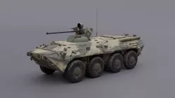 BTR 80 Russian APC 3D model