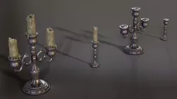 Candlestick Low-poly 3D model
