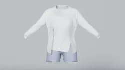 Casual Female Clothing Low-poly 3D model