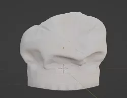 Chef Hat Low-poly 3D model
