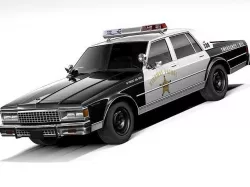 Chevrolet Caprice Police Car 1978 3D model