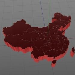 china map 3D model