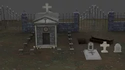 Christian Tomb Set 3D model