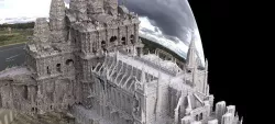 City Temple Sci fi fantasy themed 3D model