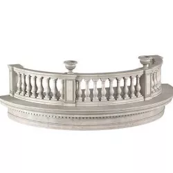 Classic Round balcony 3D model