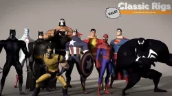 Classic Superhero Pack 3D model