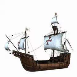 Columbus sailboat 3D model