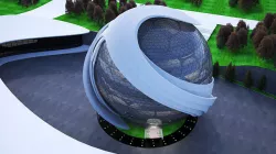 Conceptual Sphere Building 3D model