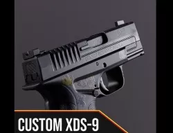 Custom Springfield XDS9 Handgun Low-poly 3D model