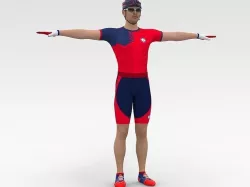 Cyclist 03 3D model